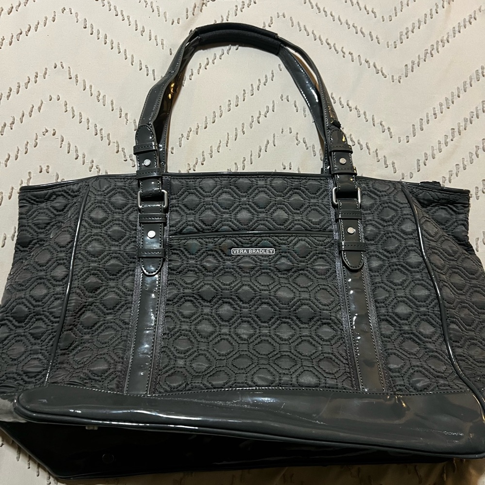 Vera Bradley Charcoal Quilted Tote